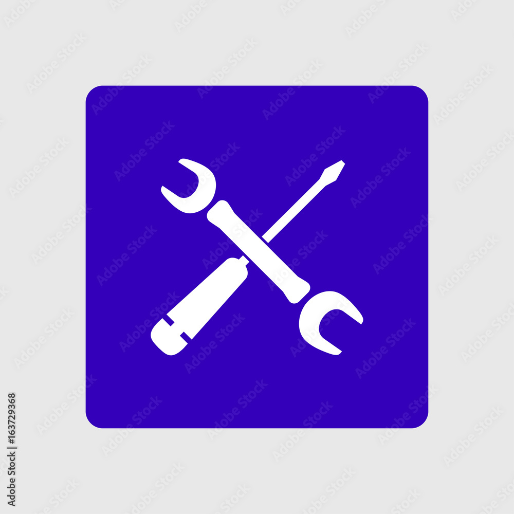 Repair Icon. Service symbol. Tools singn. Flat design style. Repair Icon. Service symbol. Tools singn. Flat design style.