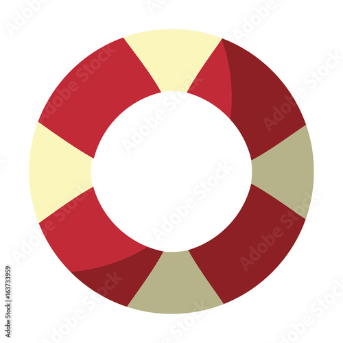 Nautical life ring icon vector illustration graphic design