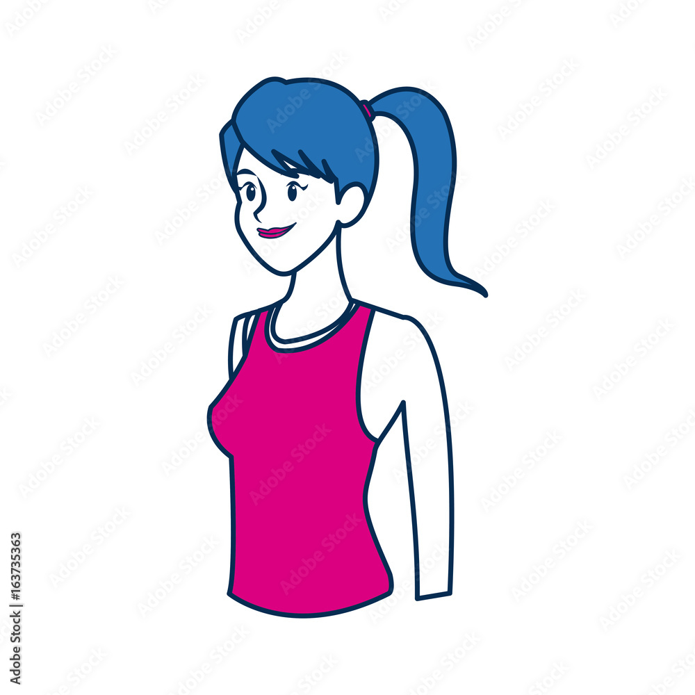 sport woman character people fitness sport woman character people fitness