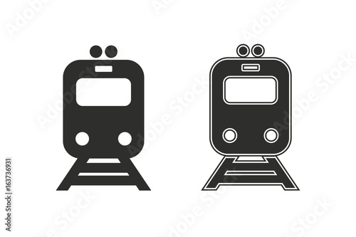 Metro vector icon.