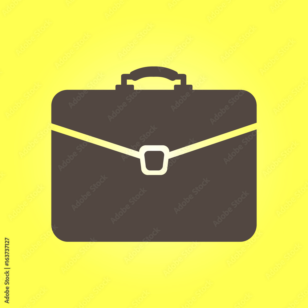 Briefcase icon, vector illustration. Flat design style. Briefcase icon, vector illustration. Flat design style.