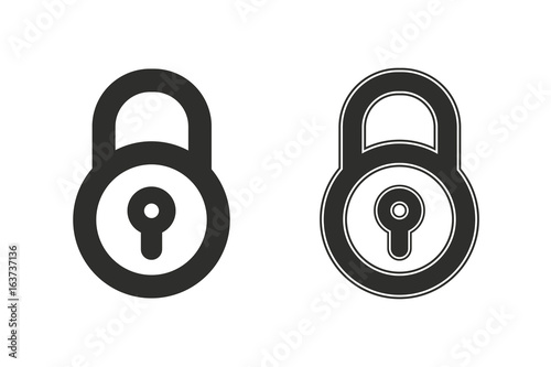 Lock vector icon.