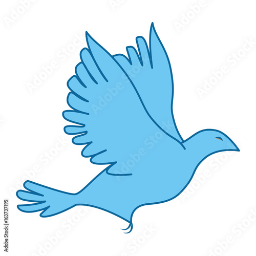 dove bird icon over white background vector illustration