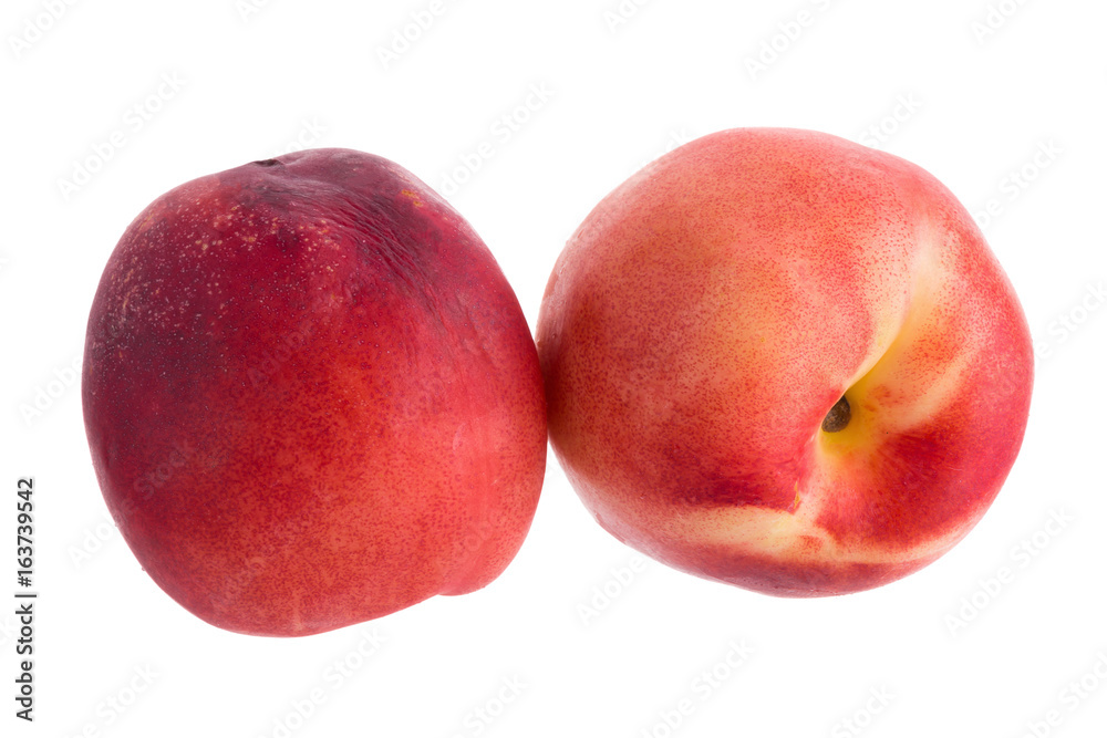 ripe fresh Nectarine fruit isolated on white background ripe fresh Nectarine fruit isolated on white background