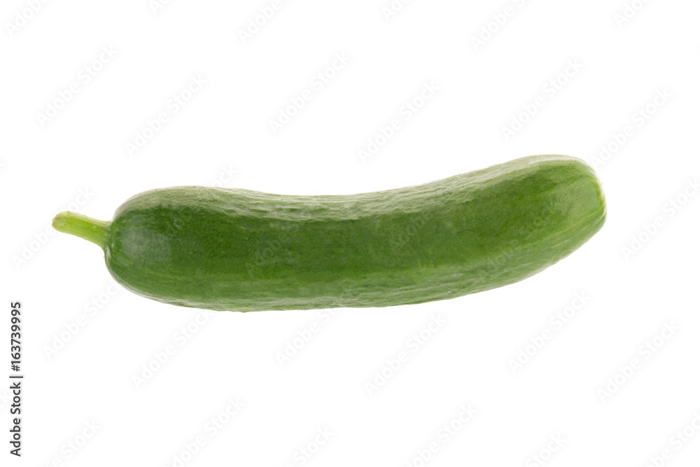 Organic Mini Baby Cucumbers isolated on white background Organic Mini Baby Cucumbers isolated on white background