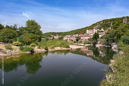 River Ardeche along the old town Vogue