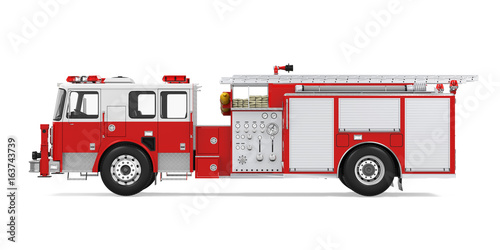 Canvastavla Fire Rescue Truck Isolated