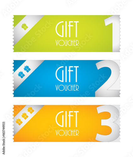 special voucher design, gift card, advertisement labels