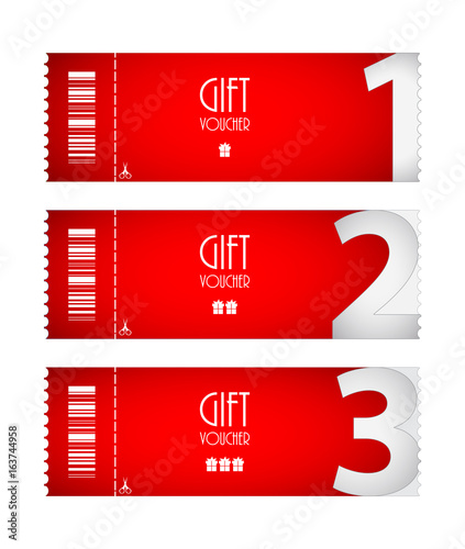 special voucher design, gift card, advertisement labels