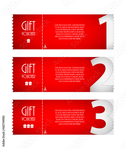 special voucher design, gift card, advertisement labels