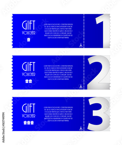 special voucher design, gift card, advertisement labels