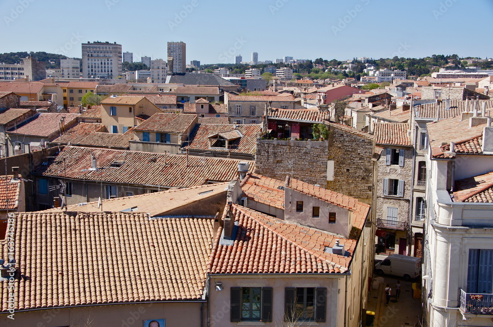 Naklejka premium Vues de Nîmes