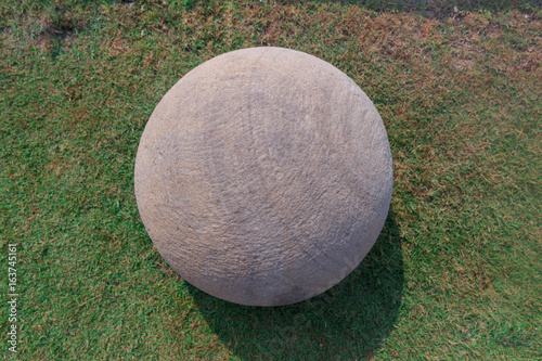 Rock Ball on the grass