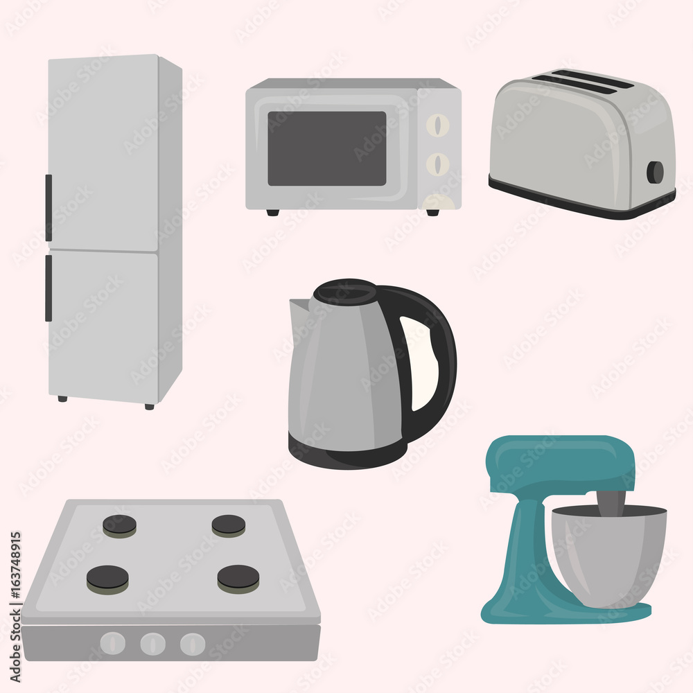 Kitchen and house appliances. Kitchen and house appliances.