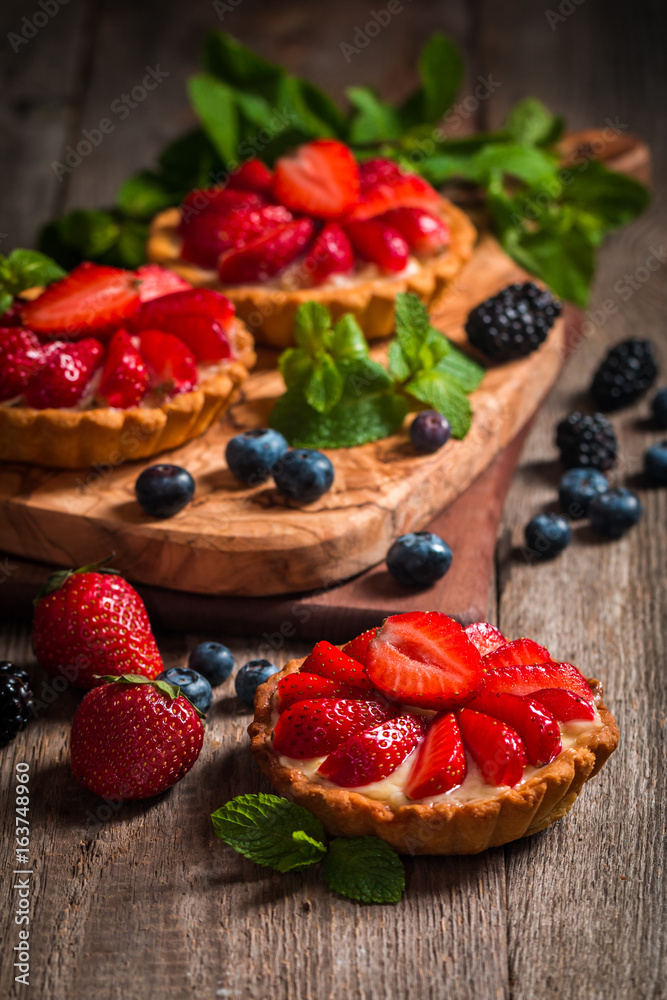 Fresh homemade berrie tarts Fresh homemade berrie tarts