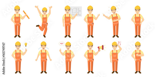 Worker emoji set.