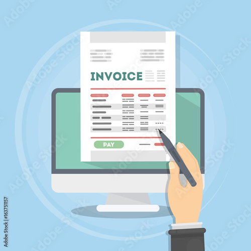 Invoice concept illustration.
