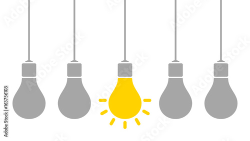 5 Hanging Electric Bulbs Idea