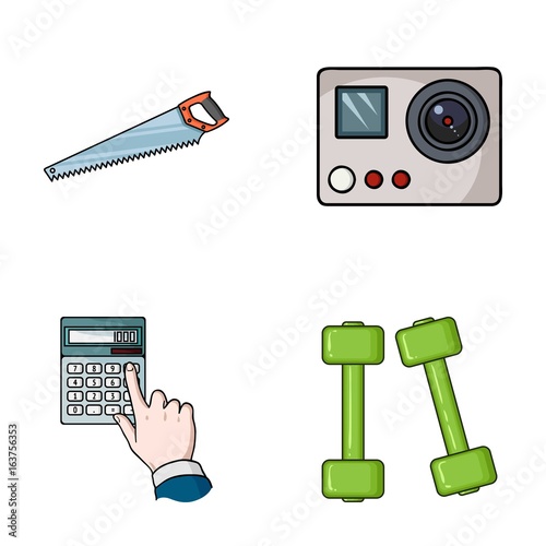 construction, finance and other web icon in cartoon style.art, fitness icons in set collection.