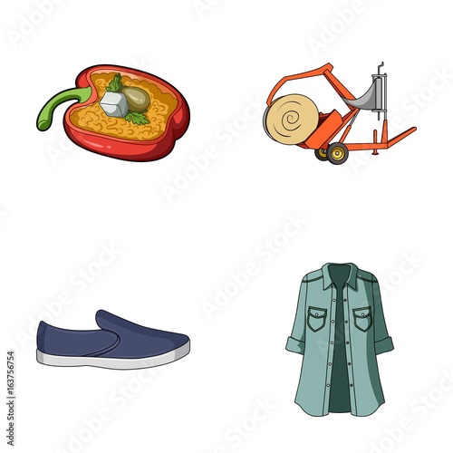 clothing, textiles, business and other web icon in cartoon style., jeans, model, fashion, icons in set collection.
