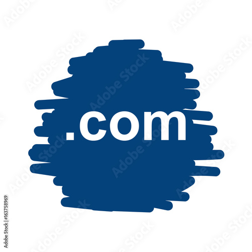 com Domain - Handgezeichnete Linien