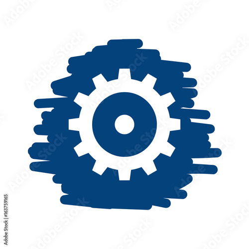 Zahnrad System - Handgezeichnete Linien