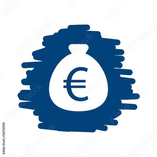 Geldsack Euro - Handgezeichnete Linien