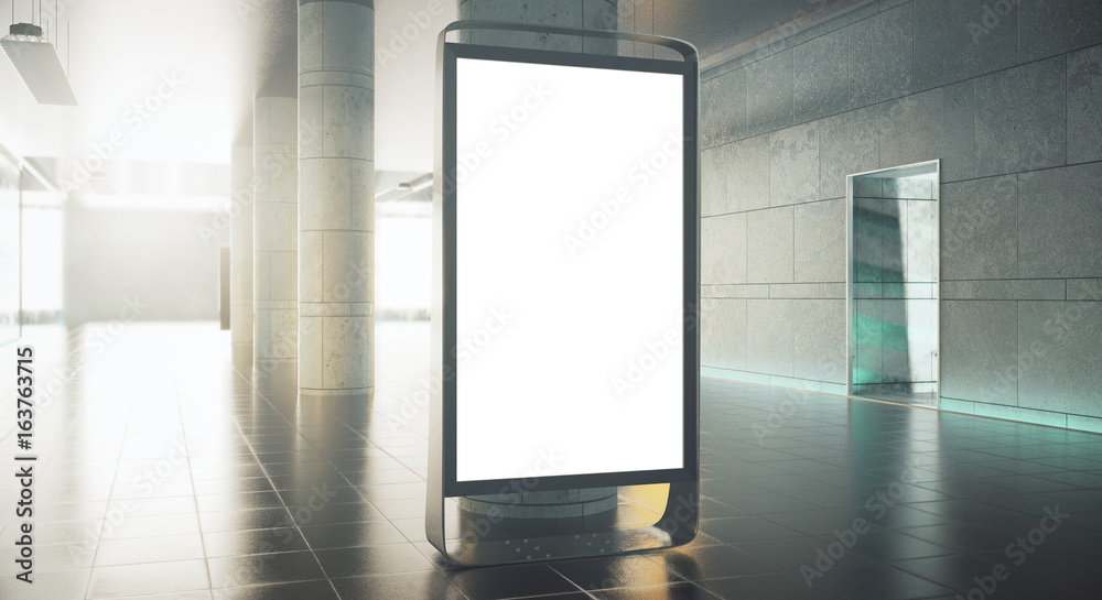Blank advertising stand Blank advertising stand