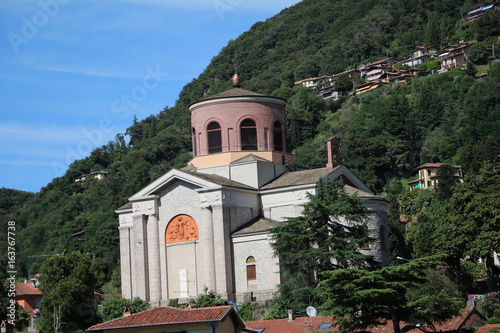 Church Sant' Ambrogio in Laveno, Lombardy Italy photo