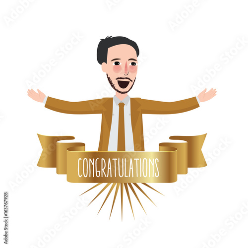 employee of the month congratulations business winner ribbon happy recognition winner champion best achievement