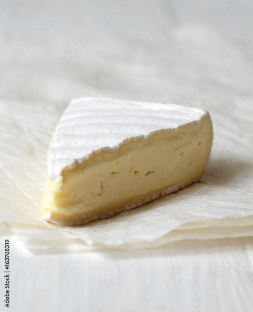 A Slice of Fresh Brie cheese