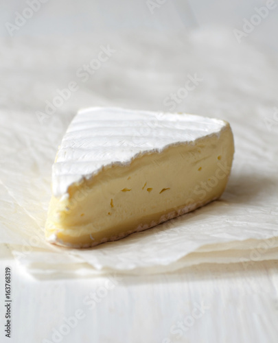 A Slice of Fresh Brie cheese