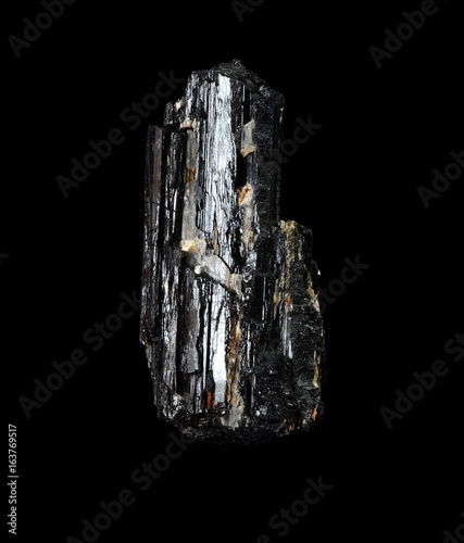 Rough black tourmaline