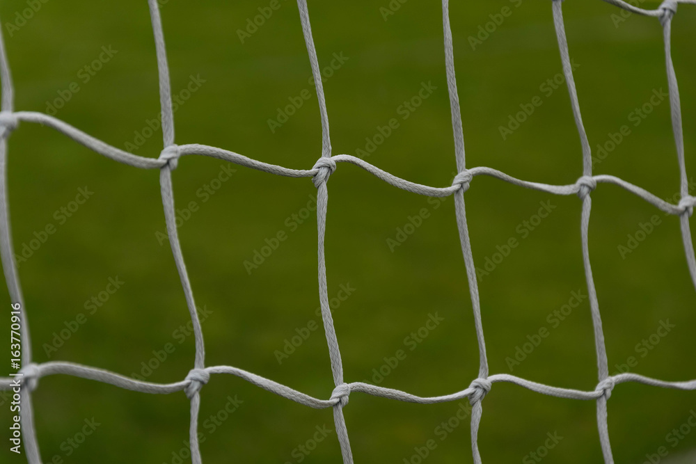 Goal at the stadium close up