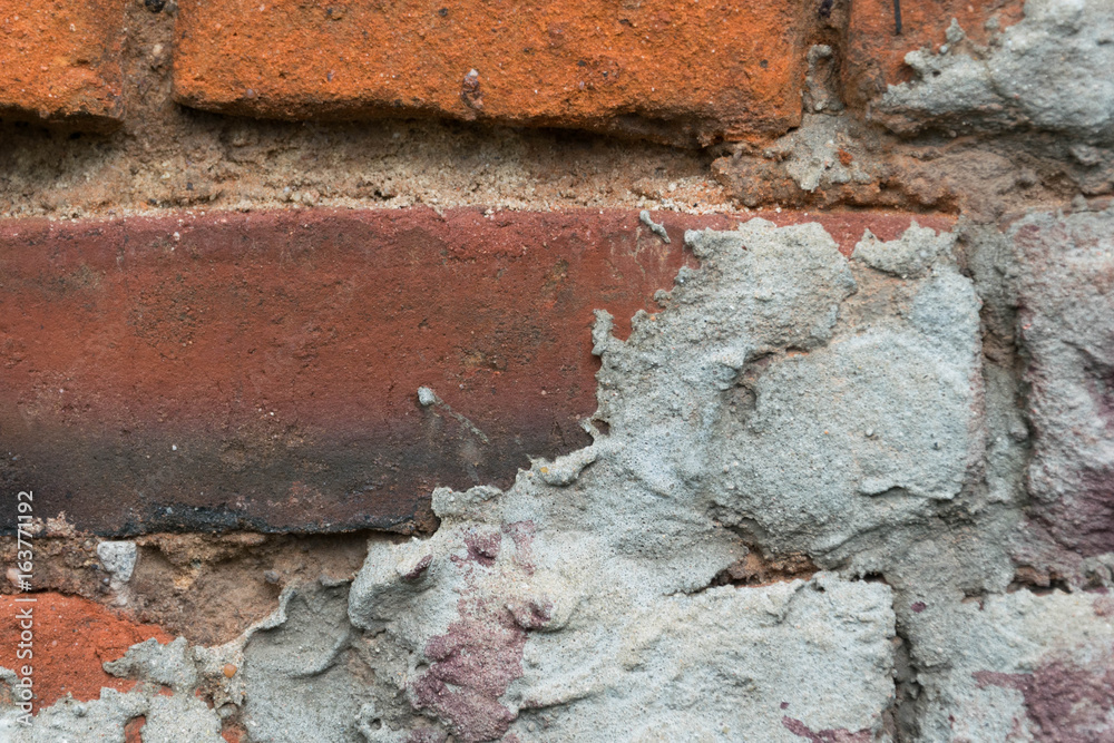 Close Up of an Old Exterior Brick Wall Close Up of an Old Exterior Brick Wall