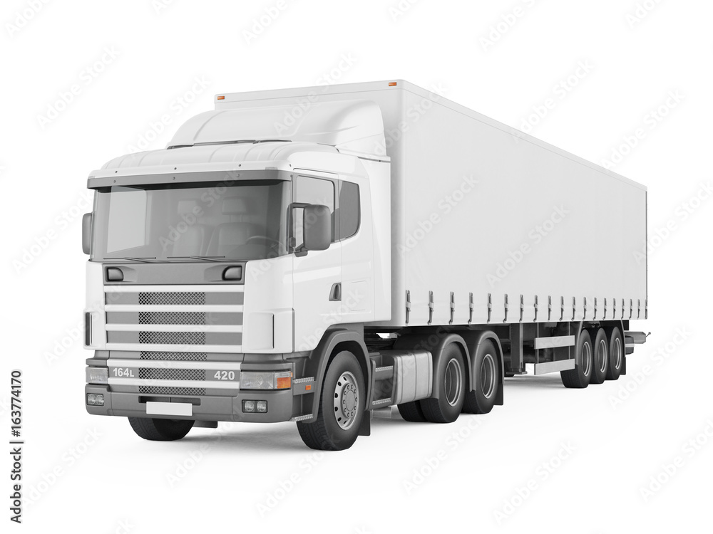 Cargo Delivery Truck. 3D rendering Cargo Delivery Truck. 3D rendering