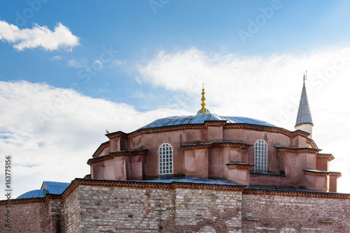 Exterior view of Little Hagia Sophia (kucuk ayasofya) built in 527-536 as Church of the Saints Sergius and Bacchus, and converted into a mosque between 1506 and 1513 photo