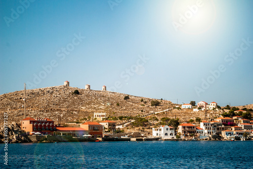 Chalki Island, one of the Dodecanese islands of Greece, close to Rhodes.