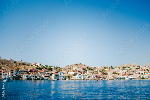 Fototapeta Naklejka Na Ścianę i Meble -  Chalki Island, one of the Dodecanese islands of Greece, close to Rhodes.