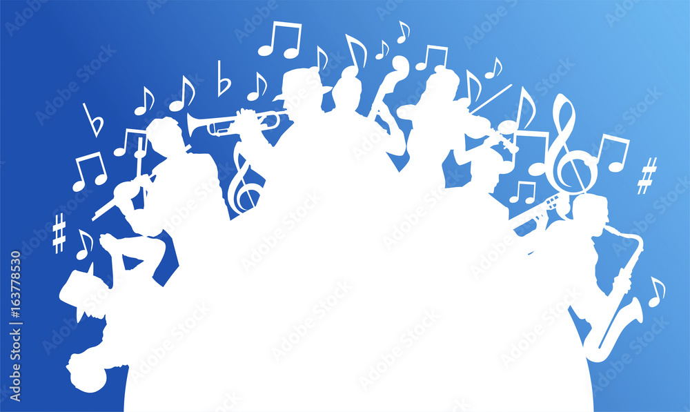 Obraz premium musicisti, musica, concerto, festa