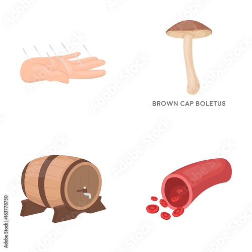 trade, medicine, non-traditional and other web icon in cartoon style.capillary, blood, business, icons in set collection.