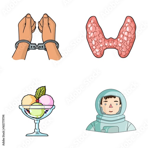 crime, cooking and other web icon in cartoon style.medicine, space icons in set collection.