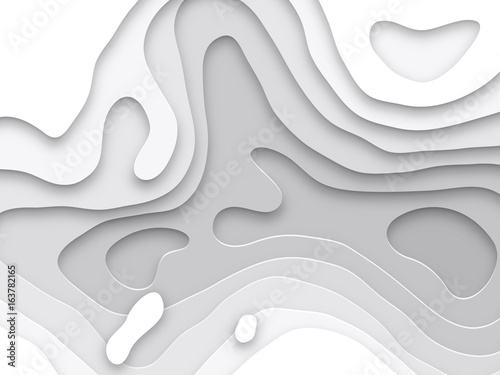 3D papercut layers of paper cut vector art background texture website template