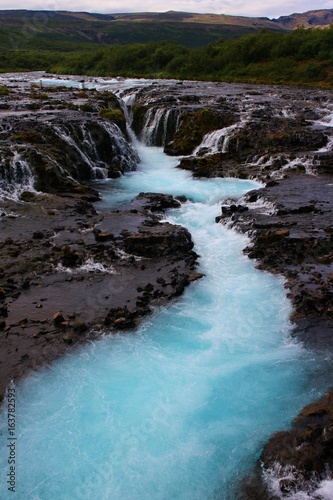 La cascade Brúarfoss en Islande