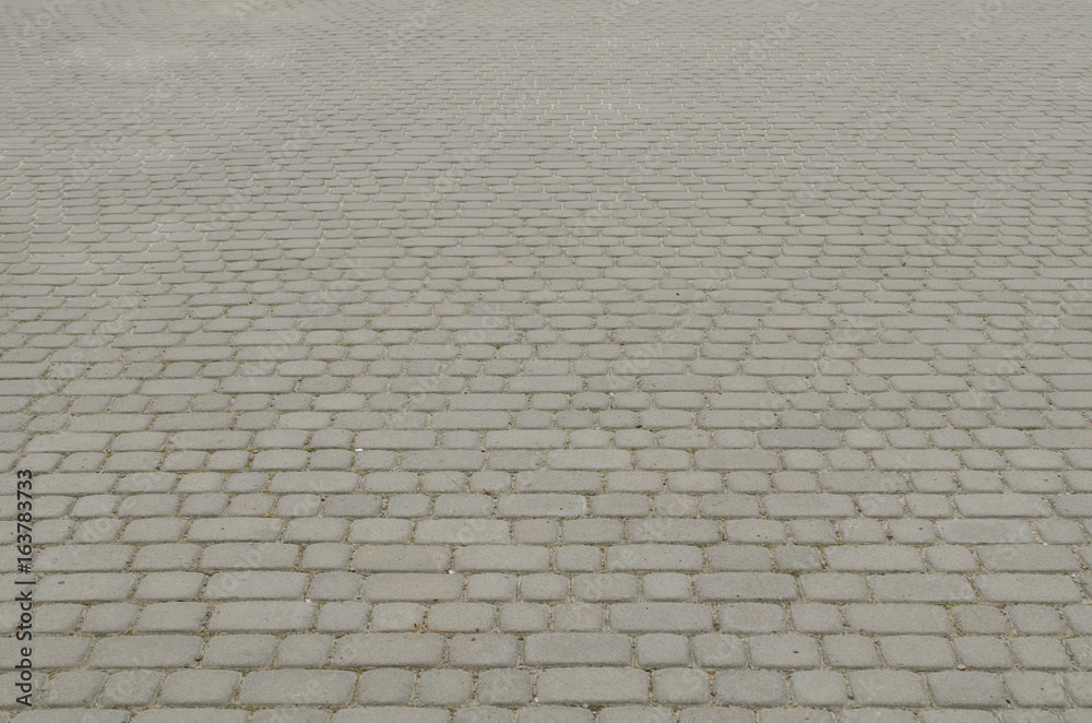 Vintage cobblestone pavement