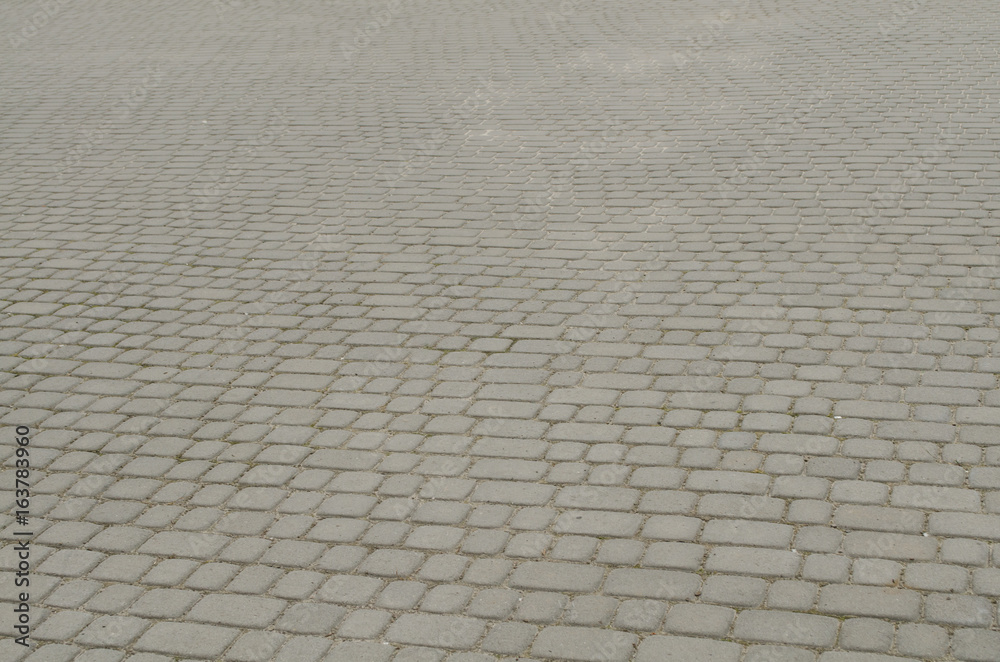 Vintage cobblestone pavement