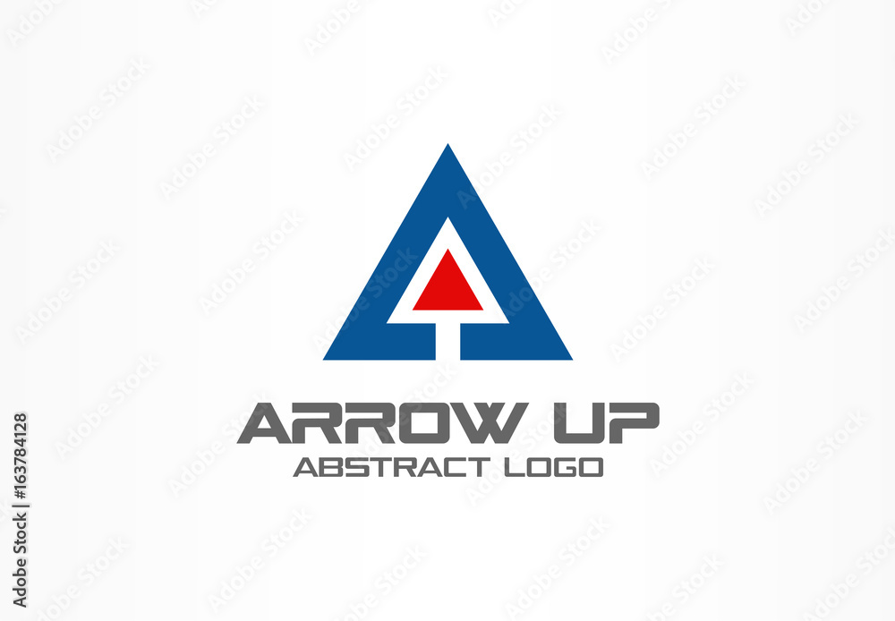 Abstract business company logo. Corporate identity design element. Technology, market, bank logotype idea. Connected arrow up, growth, progress integrate and success concept. Vector interaction icon Abstract business company logo. Corporate identity design element. Technology, market, bank logotype idea. Connected arrow up, growth, progress integrate and success concept. Vector interaction icon