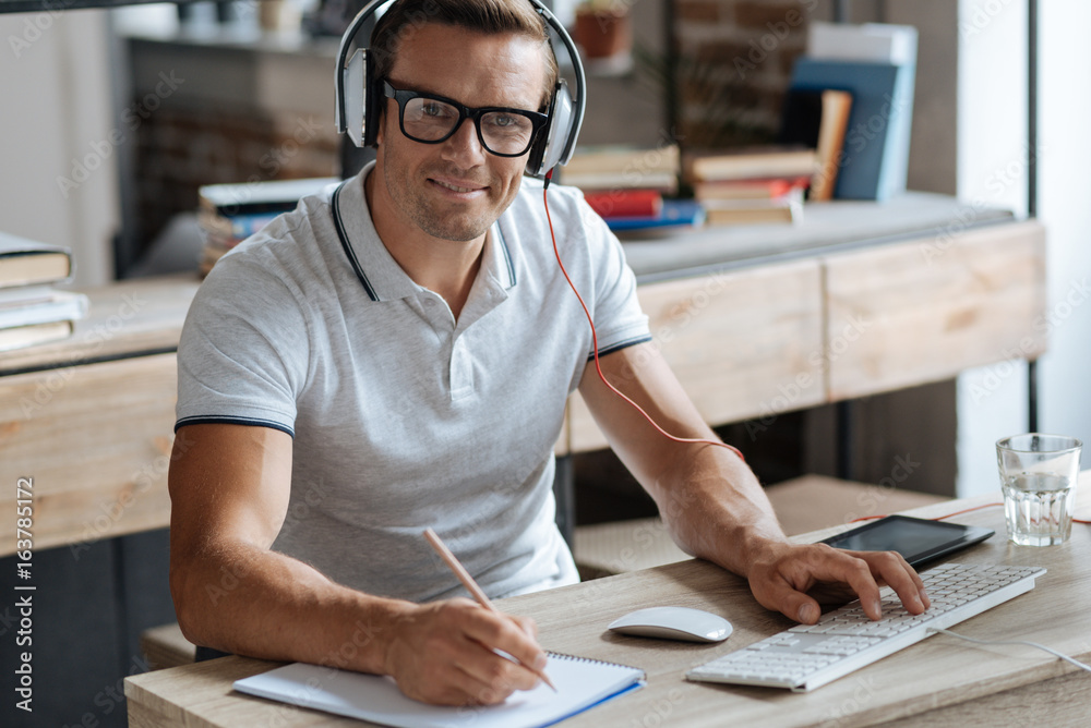 Picture of a professional at his workplace Picture of a professional at his workplace