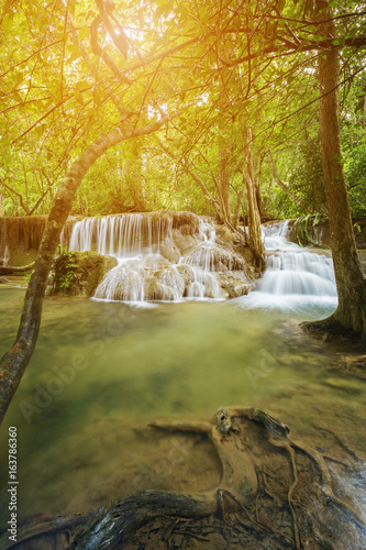 Level 7 of Huay Mae Kamin waterfall in Khuean Srinagarindra National Park, Kanchanaburi, Thailand © geargodz