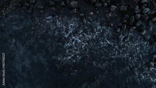 Aeria view of north Atlantic ocean waves
